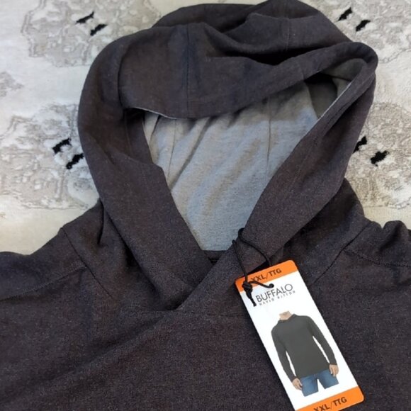 Buffalo David Bitton Charcoal Hoodie - Picture 2 of 5